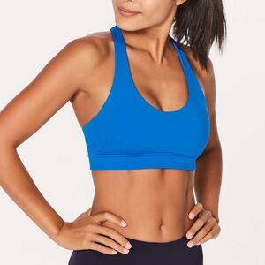 Lululemon Break Free Bra Nulux, Size 10, Amalfi Blue Color